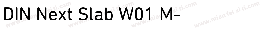 DIN Next Slab W01 M字体转换